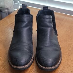 Men's Classic Black Leather Ankle Boots